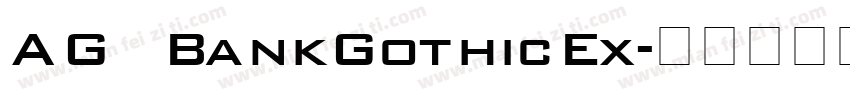 AG BankGothicEx字体转换
